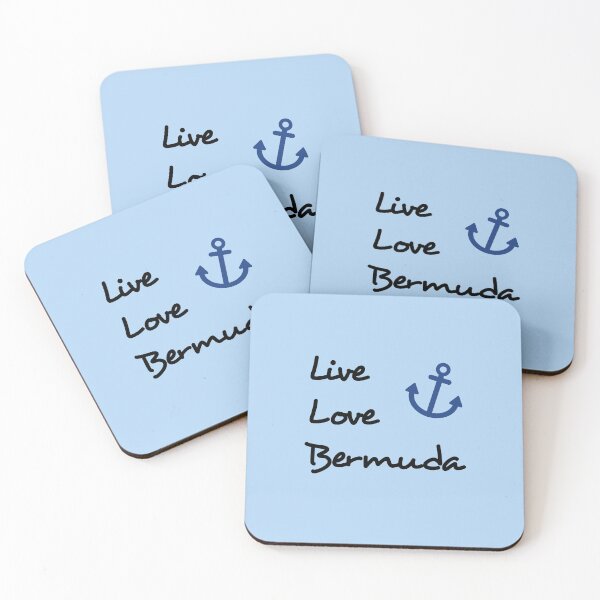 Item preview, Live Love Bermuda Script Text with Anchor Light-Color designed and sold by TinyStarAmerica.