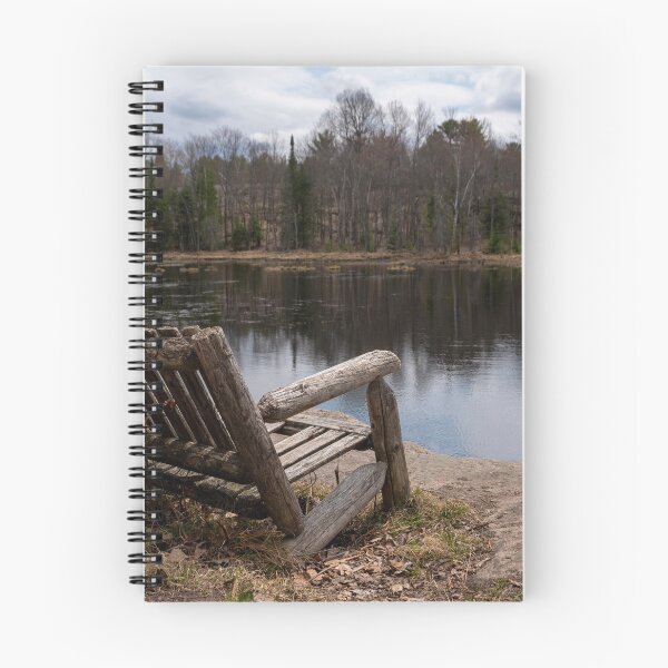Item preview, Old Bench Overlooking a Lake in Ontario designed and sold by jrtwynam.