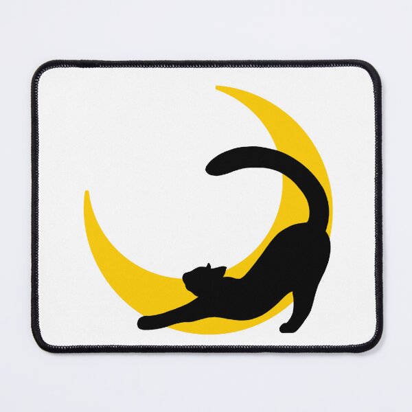 Item preview, Cat Stretch Crescent Moon designed and sold by Knaub.