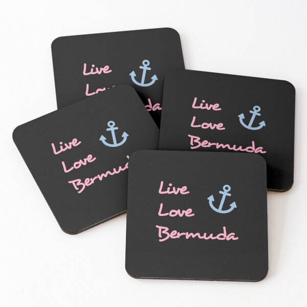 Item preview, Live Love Bermuda Script Text with Anchor Dark Color designed and sold by TinyStarAmerica.
