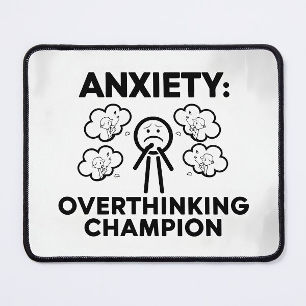 Item preview, Anxiety Champion: Master of Overthinking designed and sold by MillennialVibe.