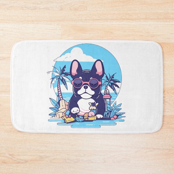 Item preview, French bulldog on vacation designed and sold by AdaMazingDesign.