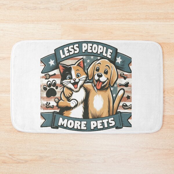 Item preview, Less People More Pets designed and sold by PoliTeeIncorrec.