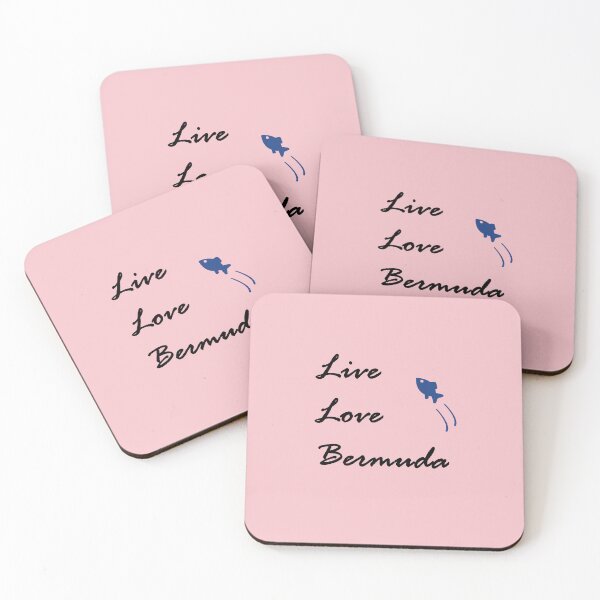 Item preview, Live Love Bermuda Script Jumping Fish Light-Color designed and sold by TinyStarAmerica.