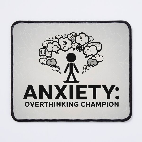 Item preview, Anxiety Warrior: Champion of Overthinking designed and sold by MillennialVibe.