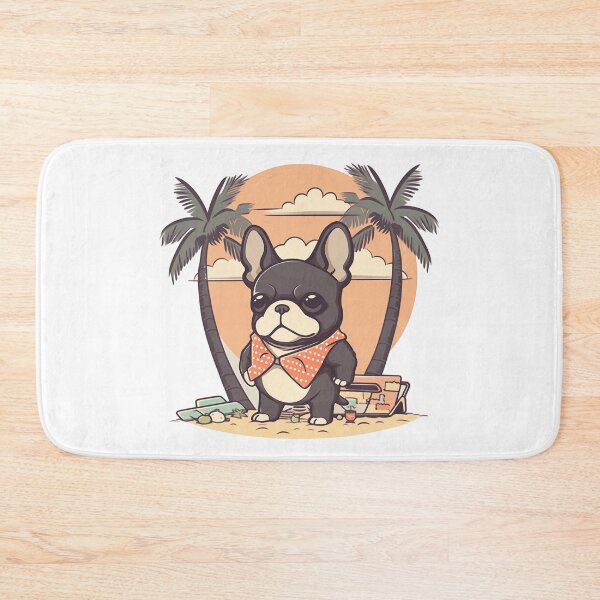 Item preview, French bulldog on vacation designed and sold by AdaMazingDesign.