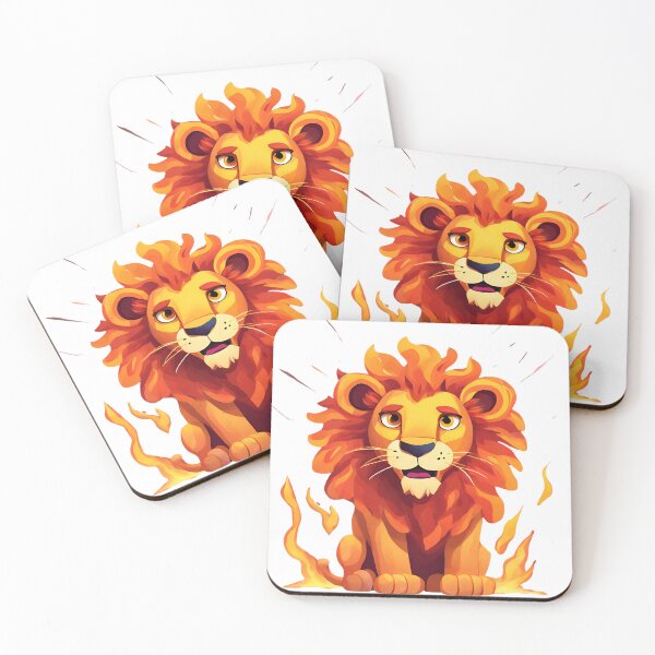 Item preview, sweet burning anime lions designed and sold by Lunaawga.