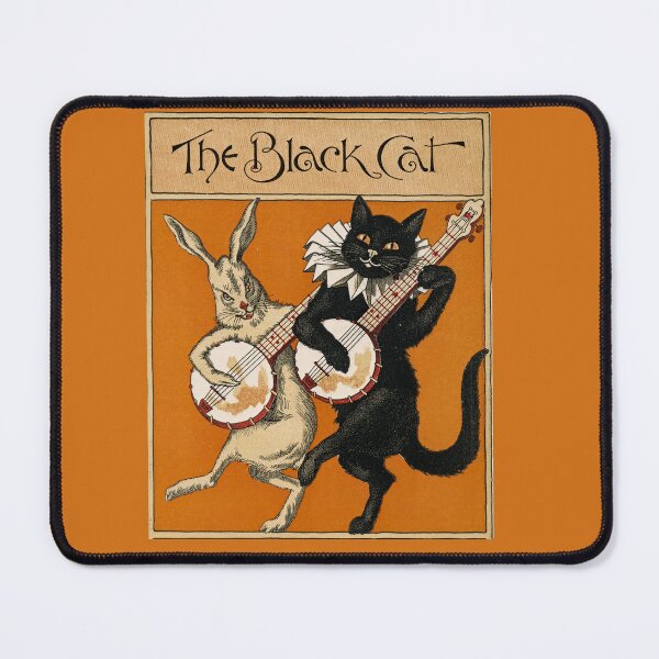 Item preview, The black cat and a hare playing banjos designed and sold by stevepaint.