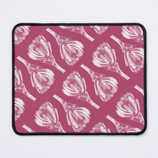 Item preview, Kirribilli Rouge: Vibrant Raspberry Red Protea Buds Pattern designed and sold by Jay Dee Dearness.