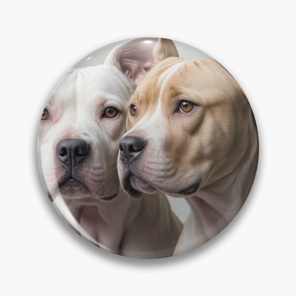 Item preview, Elegant Portrait of Two Pit Bull Dogs designed and sold by OD ..