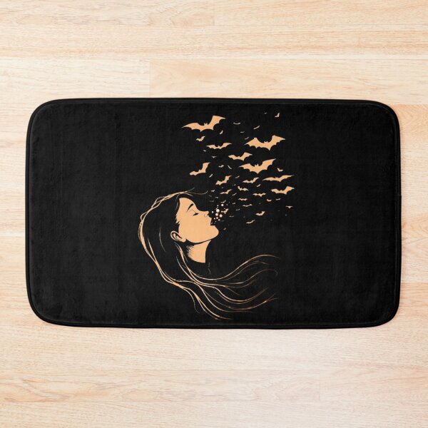Item preview, GIRL BREATHING OUT BATS  designed and sold by justyna-s28.