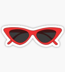 TRENDY ROTE SONNENBRILLE Sticker