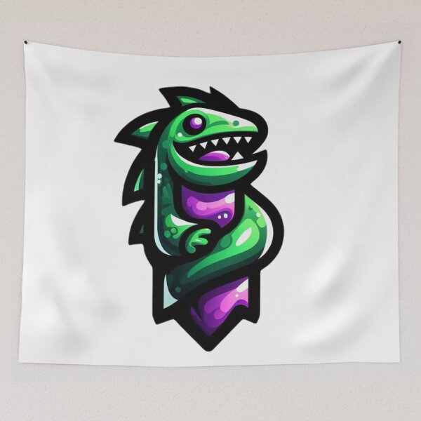 Item preview, Violet Green cool lizzad designed and sold by LittleLizzard.