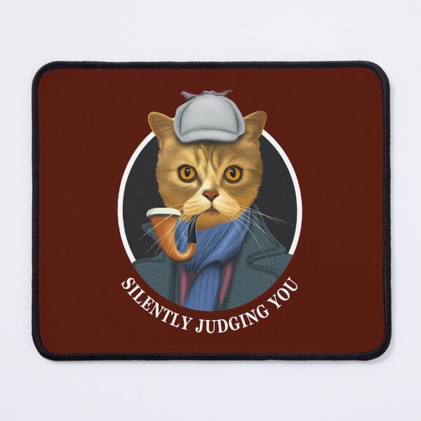 Item preview, Silently Judging You - Cat Face designed and sold by TMBTM.