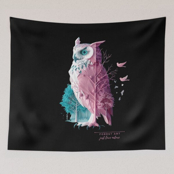 Item preview, Forest Owl Just Love Nature Forest Art  designed and sold by BetiOnDemand.