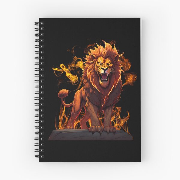 Item preview, amazing burning lion designed and sold by Lunaawga.