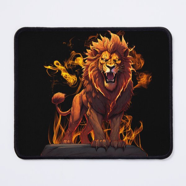 Item preview, amazing burning lion designed and sold by Lunaawga.