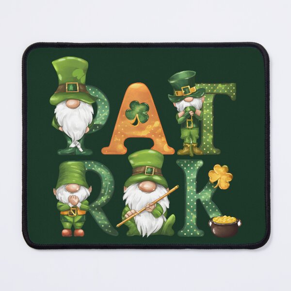 Item preview, gnomes for Saint Patrick's Day, clevers, lucky leprechaun, leprechaun, gnomes designed and sold by PRYMULLART.