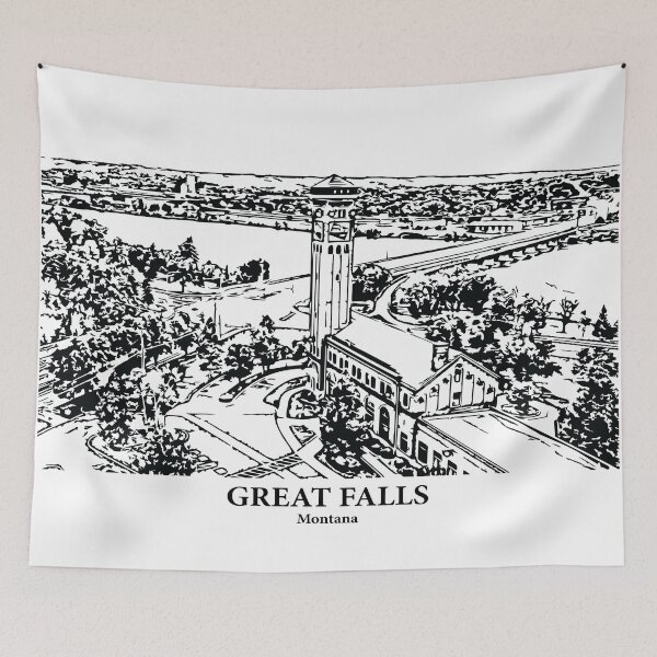 Item preview, Great Falls - Montana designed and sold by Lakeric Cityscapes.