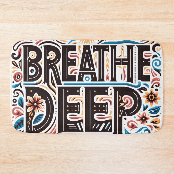 Item preview, Breathe Deep, typography designed and sold by maxmaj.