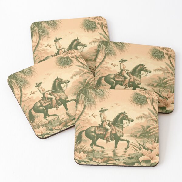 Item preview, Tropical Florida Cowgirl on Horse Print designed and sold by FloridaWildOnes.