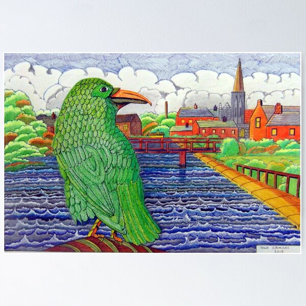 Item preview, 391 - THE GREEN RAVEN - DAVE EDWARDS - FINELINERS - 2013 designed and sold by BLYTHART.