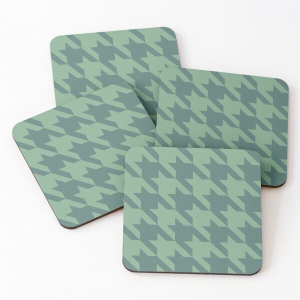 Item preview, Green houndstooth pattern designed and sold by LinDraws.