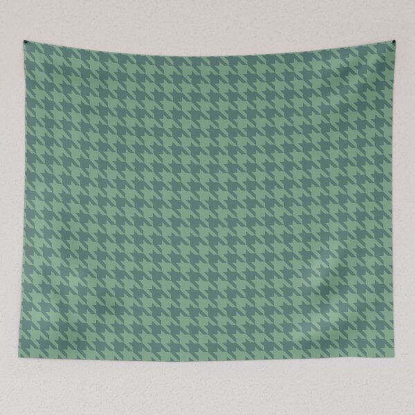 Item preview, Green houndstooth pattern designed and sold by LinDraws.