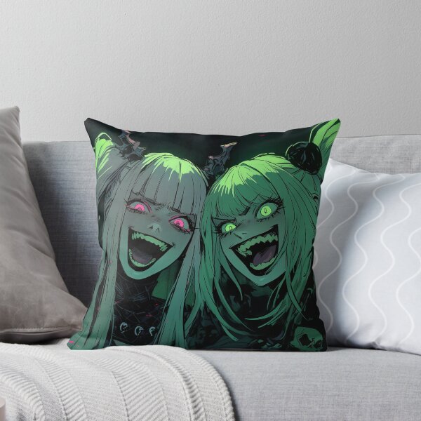 Item preview, Sinister Glow Anime Girl Twins designed and sold by bubblegoth.