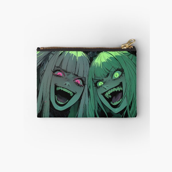 Item preview, Sinister Glow Anime Girl Twins designed and sold by bubblegoth.