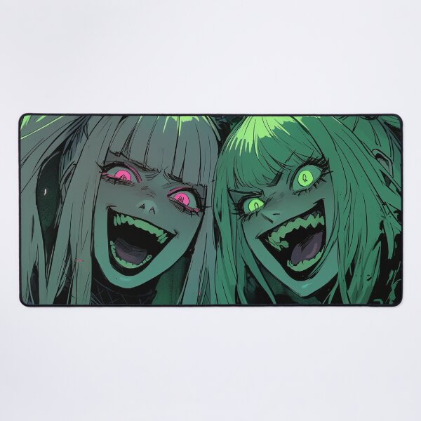 Item preview, Sinister Glow Anime Girl Twins designed and sold by bubblegoth.