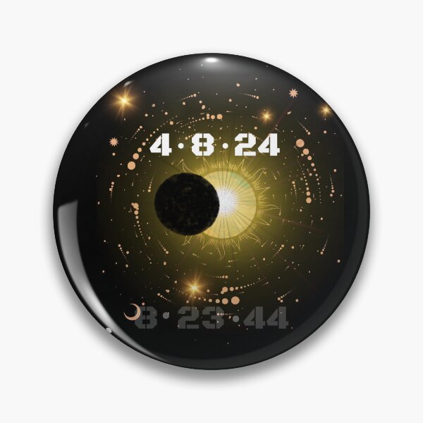 Item preview, Solar eclipse April 8th 2024 - moon blocks out sun designed and sold by rocklegends99.