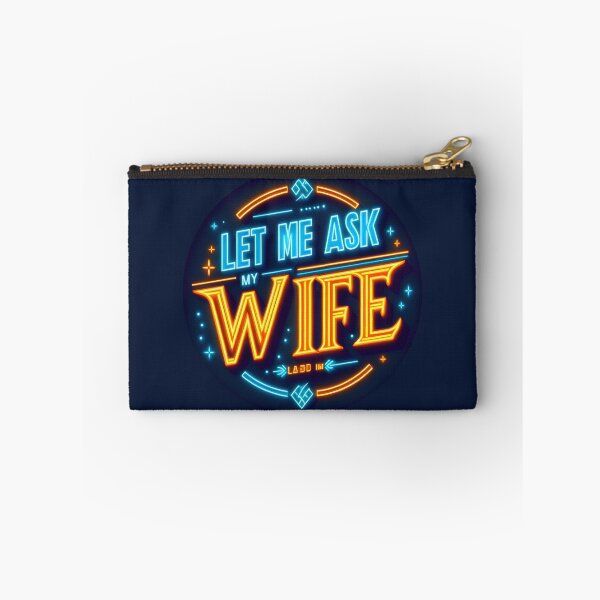 Item preview, Let me Ask my Wife, typography, retro designed and sold by maxmaj.
