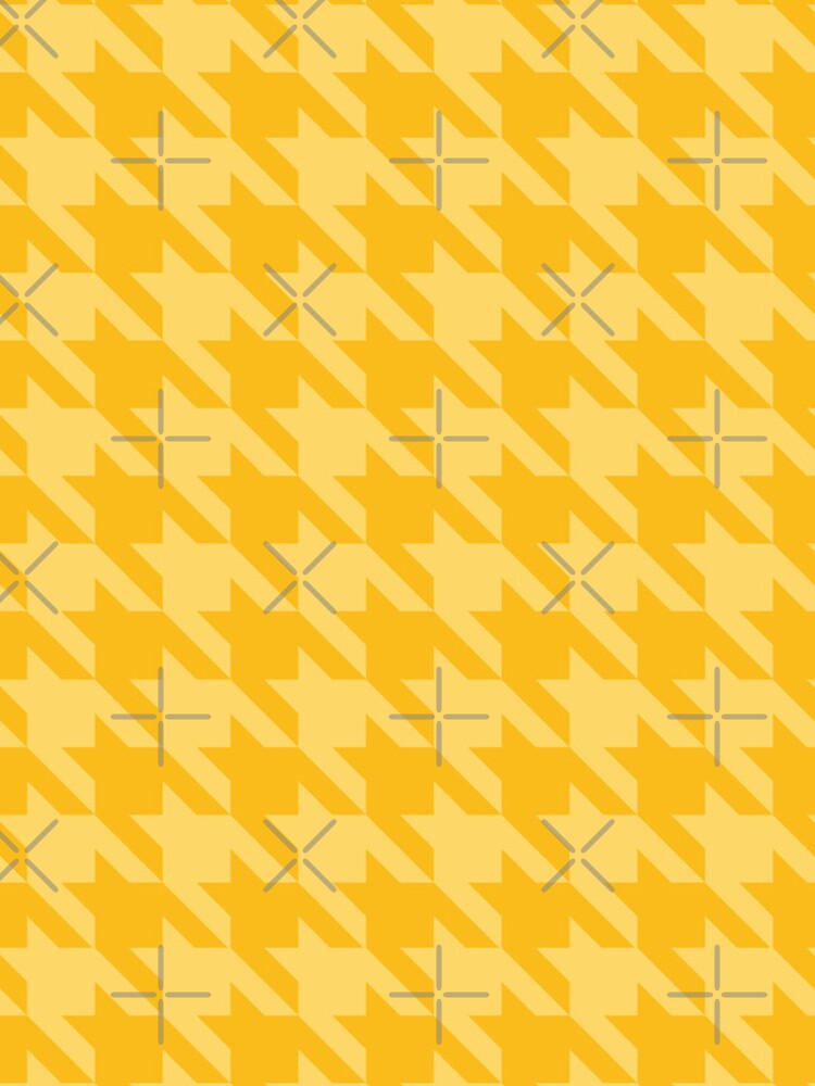 Thumbnail 4 of 4, iPhone Case, Yellow houndstooth pattern designed and sold by LinDraws.