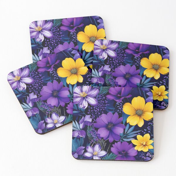 Item preview, RogerPattern - "Dynamic Floral Contrast: Elegance in Bloom" designed and sold by RogerPattern.