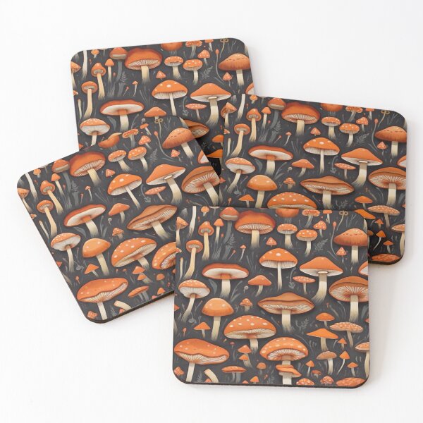 Item preview, Peachy Mushroom Patterns: Whimsical Nature-Inspired Designs designed and sold by AYACHI90.