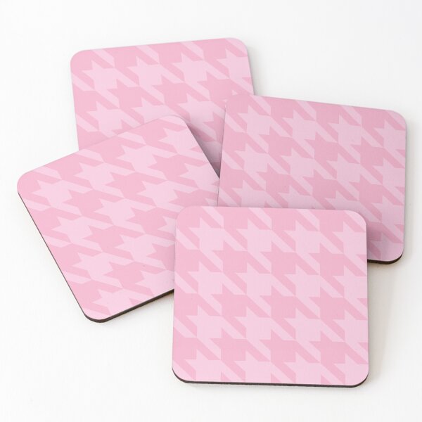 Item preview, Pink houndstooth pattern designed and sold by LinDraws.