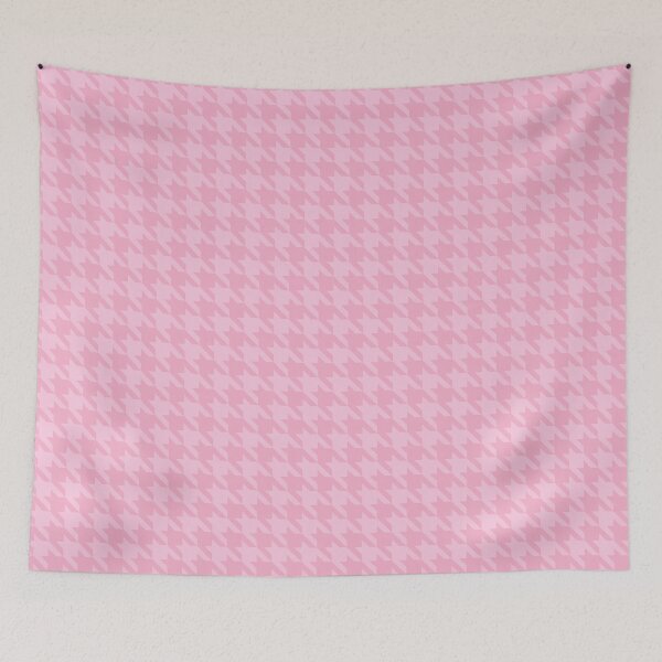 Item preview, Pink houndstooth pattern designed and sold by LinDraws.