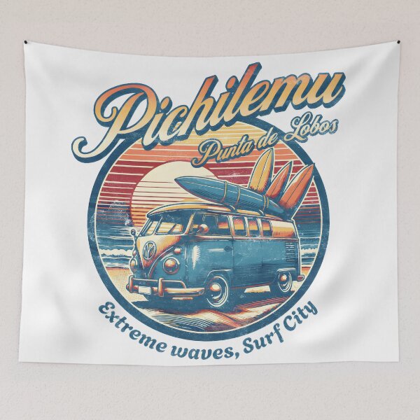 Item preview, Surfing in Pichilemu designed and sold by PrintsCreativ.