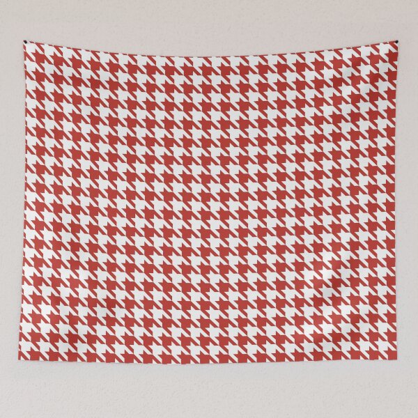 Item preview, Red and white houndstooth pattern designed and sold by LinDraws.