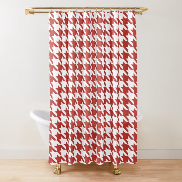 Item preview, Red and white houndstooth pattern designed and sold by LinDraws.