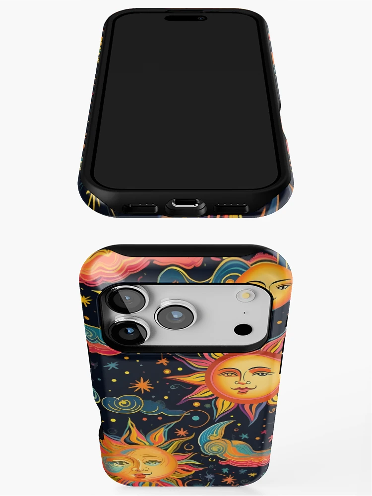 Thumbnail 3 of 4, iPhone Case, Colorful Solar pattern designed and sold by Pixel-Lair.