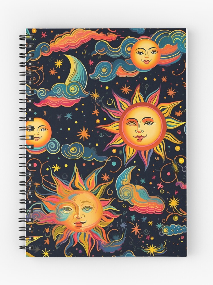 Thumbnail 1 of 3, Journal, Colorful Solar pattern designed and sold by Pixel-Lair.