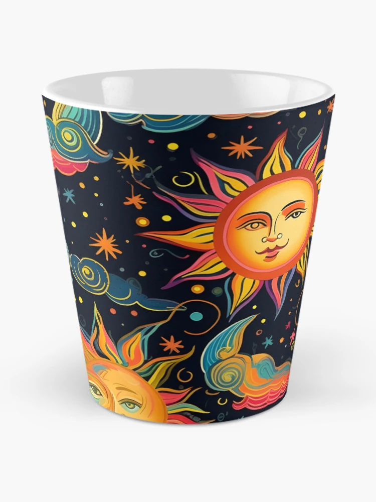 Thumbnail 2 of 4, Coffee Mug, Colorful Solar pattern designed and sold by Pixel-Lair.