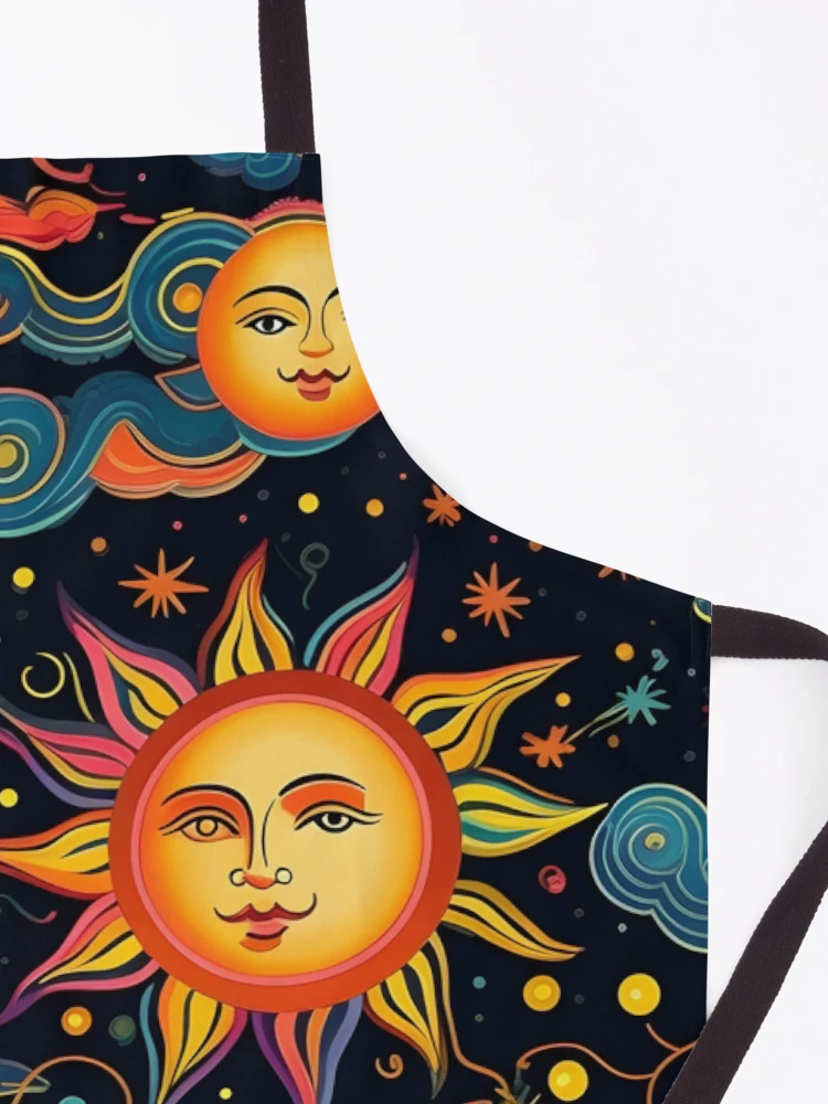 Thumbnail 3 of 6, Apron, Colorful Solar pattern designed and sold by Pixel-Lair.