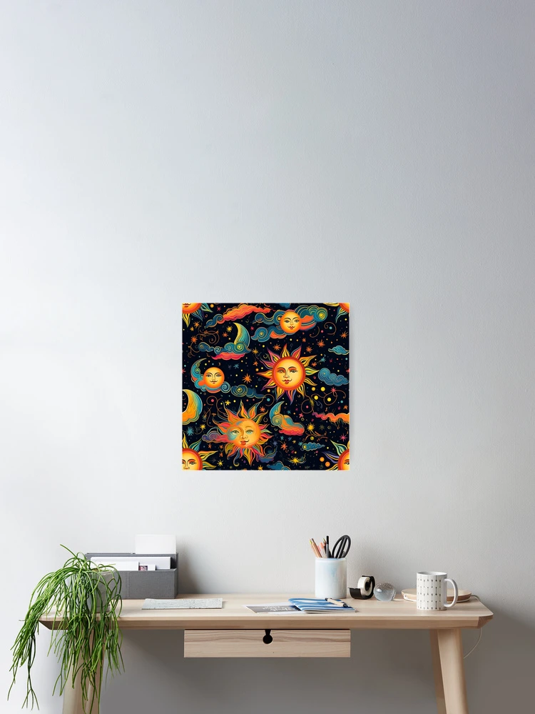 Thumbnail 2 of 3, Poster, Colorful Solar pattern designed and sold by Pixel-Lair.