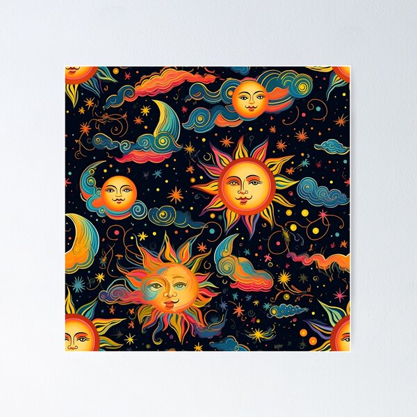 Item preview, Colorful Solar pattern designed and sold by Pixel-Lair.