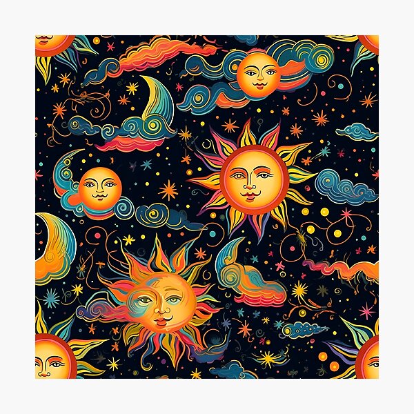 Item preview, Colorful Solar pattern designed and sold by Pixel-Lair.