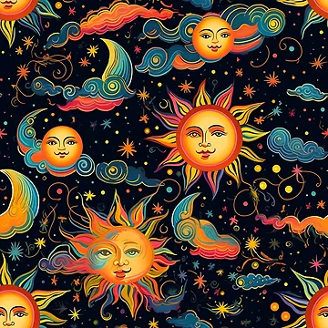 Artwork thumbnail, Colorful Solar pattern by Pixel-Lair