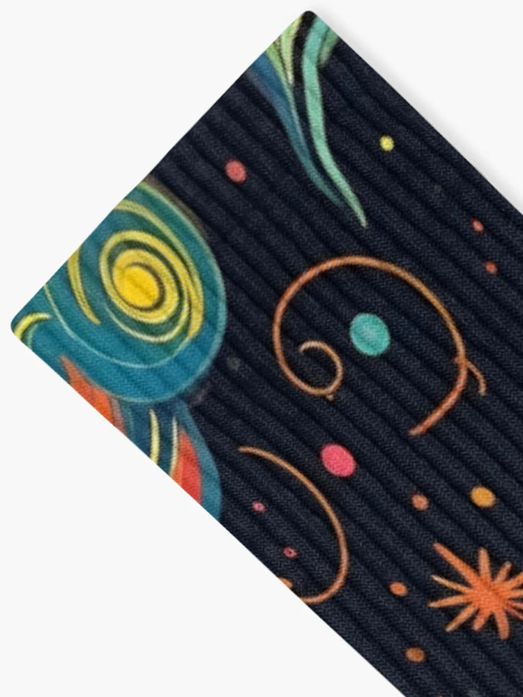 Thumbnail 2 of 5, Socks, Colorful Solar pattern designed and sold by Pixel-Lair.